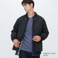 Мужская куртка UNIQLO на кнопках 1159772916 (Черный, 3XL)