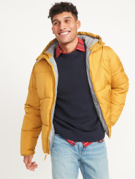 Мужская водонепроницаемая пуховая куртка OLD NAVY с капюшоном 1159773360 (Желтый, M)