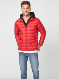 Мужская куртка с капюшоном Guess 1159782815 (Красный, L)