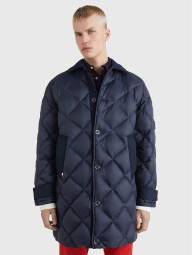 Мужское пуховое пальто Tommy Hilfiger куртка 1159782992 (Синий, M)