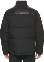 Мужская куртка Levi's пуховик со вставками из экокожи 1159789473 (Черный, L)