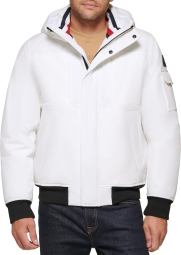 Мужская куртка Tommy Hilfiger бомбер с капюшоном 1159797067 (Белый, XXL)