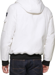 Чоловіча куртка Tommy Hilfiger бомбер з капюшоном 1159797067 (Білий, XXL)