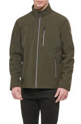 Чоловіча куртка GUESS Softshell на блискавці 1159798054 (Зелений, S)