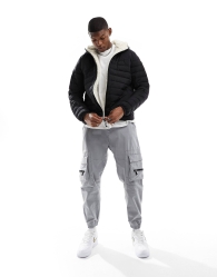 Тепла чоловіча куртка Calvin Klein Sorona з підкладкою з хутра 1159799564 (Чорний, XXL) 1159799564 (Чорний, XXL)