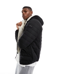 Теплая мужская куртка Calvin Klein Sorona с подкладкой из меха 1159799564 (Черный, XXL)