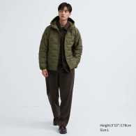 Стильная легкая куртка UNIQLO на молнии 1159801975 (Зеленый, XXL)