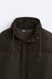 Дута водовідштовхуюча куртка Zara 1159800729 (Коричневий, XL)