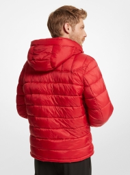 Чоловіча стьобана куртка Michael Kors з капюшоном 1159800830 (червоний, S)