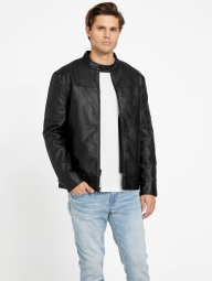 Мужская куртка Guess из экокожи 1159801291 (Черный, M)