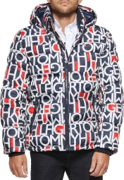 Чоловіча куртка Tommy Hilfiger з принтом 1159802544 (Білий/синій, XL)