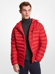 Мужская стеганая куртка Michael Kors с капюшоном 1159802559 (Красный, S)