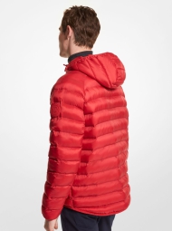 Мужская стеганая куртка Michael Kors с капюшоном 1159803302 (Красный, XS)