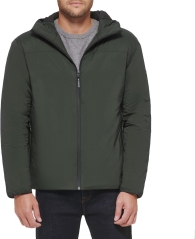 Мужская непромокаемая куртка Tommy Hilfiger с капюшоном 1159802580 (Зеленый, M)