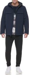 Мужская куртка DKNY с капюшоном 1159803541 (Синий, XXL)