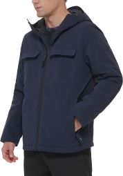 Чоловіча куртка DKNY з капюшоном 1159803541 (Білий/синій, XXL)