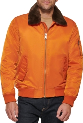Мужская куртка Tommy Hilfiger на молнии 1159806444 (Оранжевый, XL)