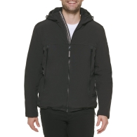 Теплая мужская куртка Calvin Klein с подкладкой из меха 1159805095 (Черный, S)