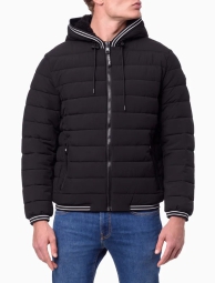 Теплая мужская куртка Calvin Klein с капюшоном 1159805137 (Черный, L)