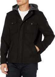 Мужская куртка Levi's с капюшоном 1159806583 (Черный, 5XL)