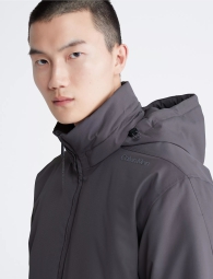 Легкая мужская куртка Calvin Klein с капюшоном 1159808497 (Серый, XL)