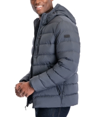 Мужская стеганая куртка Michael Kors с капюшоном 1159809075 (Серый, XXL)
