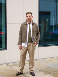 Куртка UNIQLO на блискавці 1159830909 (Хакі M)