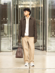 Куртка на молнии UNIQLO 1159832811 (Коричневый 3XL)