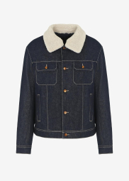 Джинсова тепла куртка Armani Exchange 1159834655 (Синій XL)