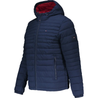 Мужская ультралегкая куртка с капюшоном Tommy Hilfiger на молнии 1159834784 (Синий XXL)
