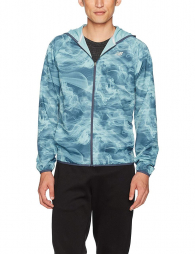 Голубая мужская New Balance куртка ветровка art956770 (размер XXL)