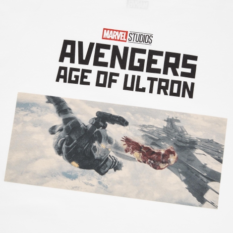 Футболка UNIQLO Marvel с графикой The Avengers 1159769410 (Белый, M)