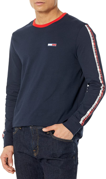 Лонгслив мужской Tommy Hilfiger кофта с логотипом 1159779686 (Синий, L)