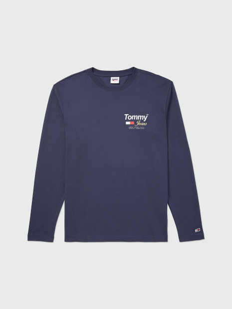 Лонгслив мужской Tommy Hilfiger кофта с логотипом 1159782407 (Синий, S)