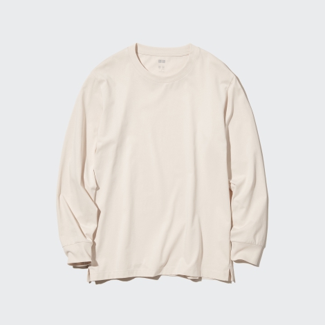 Лонгслив UNIQLO с технологией AIRism 1159785855 (Бежевый, 3XL)