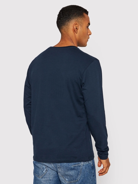 Мужской лонгслив Pepe Jeans London кофта с логотипом 1159793751 (Синий, L)