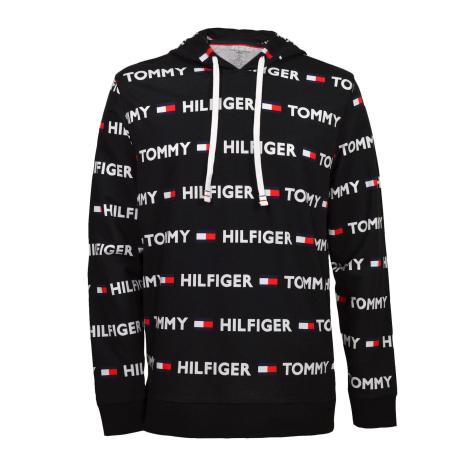 Лонгслив мужской Tommy Hilfiger кофта с капюшоном 1159790008 (Черный, XL)