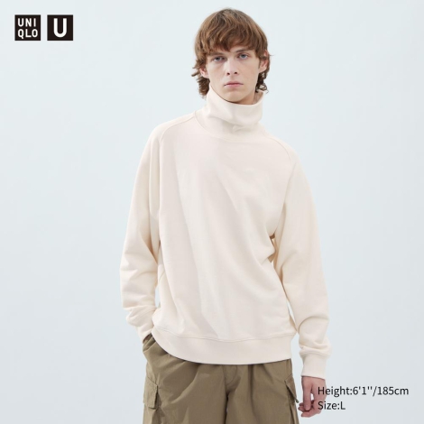 М'який лонгслів UNIQLO водолазка 1159801814 (Білий, XXXL)