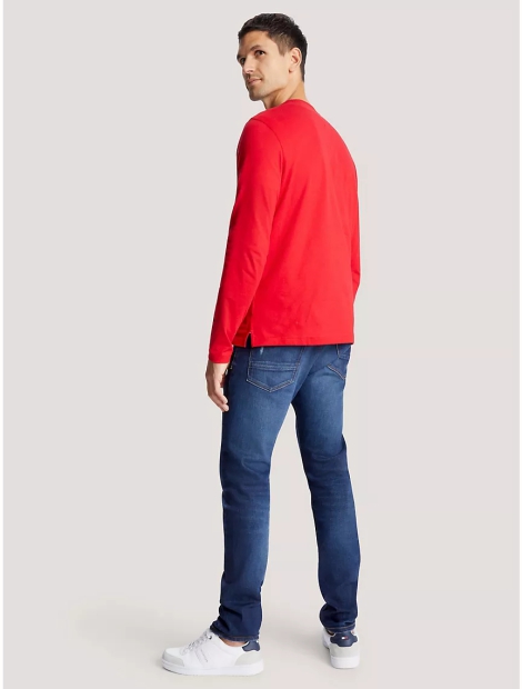 Лонгслив мужской Tommy Hilfiger кофта на пуговицах 1159803696 (Красный, XL)
