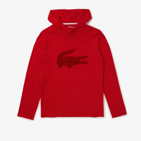 Лонгслів із капюшоном Lacoste. 1159805729 (червоний, XXL)