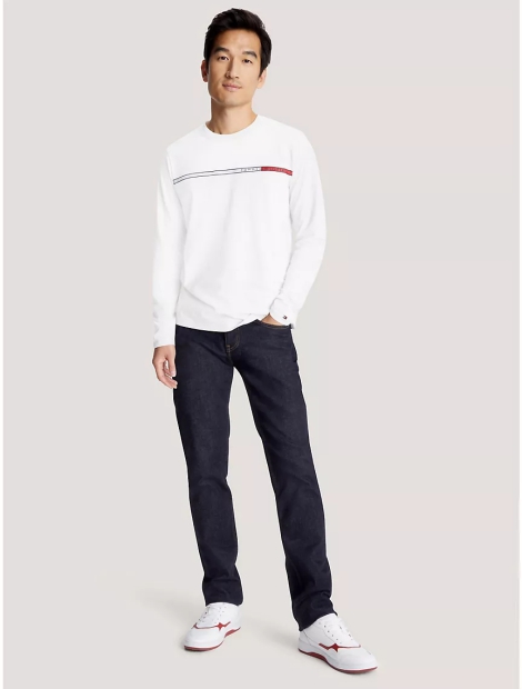 Лонгслив мужской Tommy Hilfiger кофта с логотипом 1159808368 (Белый, 3XL)