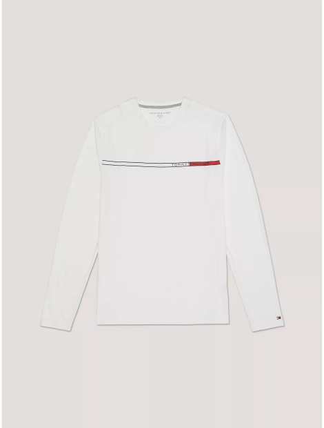 Лонгслив мужской Tommy Hilfiger кофта с логотипом 1159808368 (Белый, 3XL)