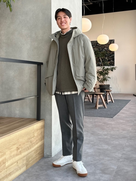 Мужской флисовый лонгслив UNIQLO водолазка 1159824762 (Зеленый M)