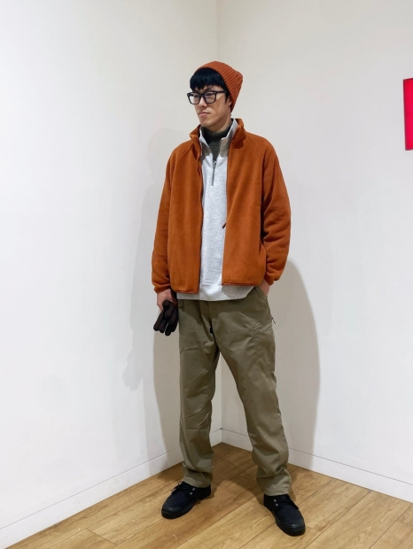 Мужской флисовый лонгслив UNIQLO водолазка 1159824762 (Зеленый M)