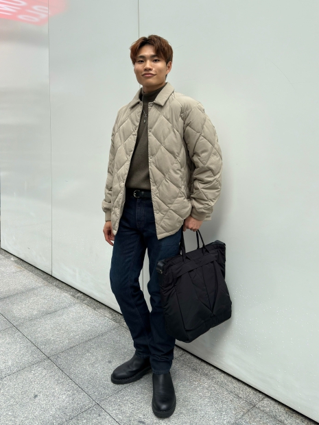 Мужской флисовый лонгслив UNIQLO водолазка 1159824762 (Зеленый M)