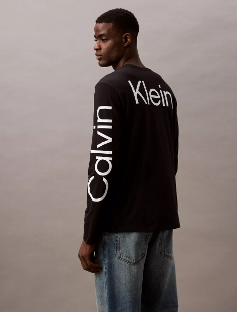 Чоловічий лонгслів Calvin Klein 1159825769 (Чорний L)