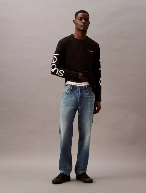 Чоловічий лонгслів Calvin Klein 1159825769 (Чорний L)