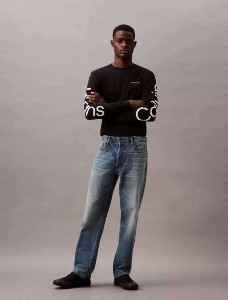 Чоловічий лонгслів Calvin Klein 1159825769 (Чорний L)