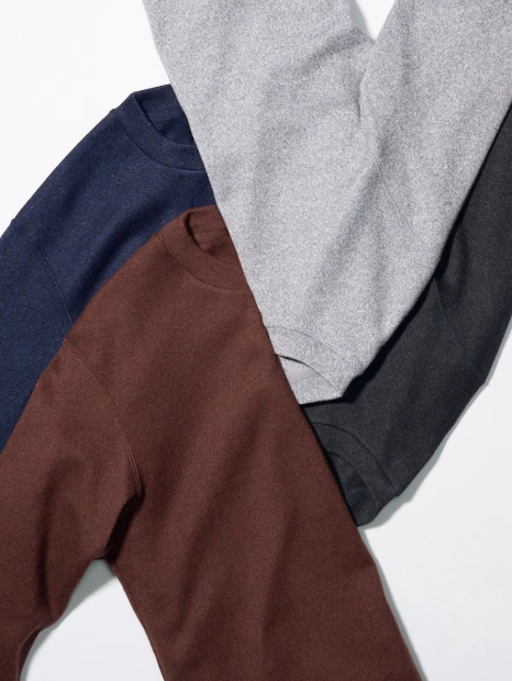 Мужской флисовый лонгслив UNIQLO 1159826271 (Коричневый XL)