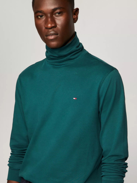 Мужской лонгслив Tommy Hilfiger водолазка 1159832913 (Зеленый XXL)